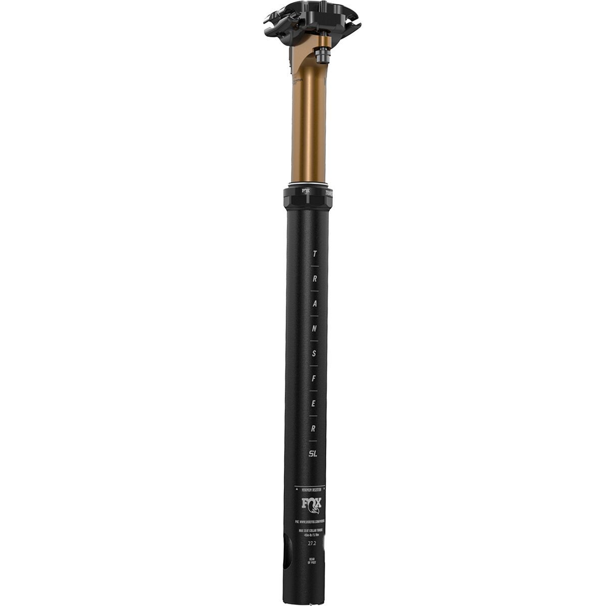 Image of FOX Racing Shox Transfer SL 27.2 Factory Dropper Seatpost Black, 27.2x50mm Travel
