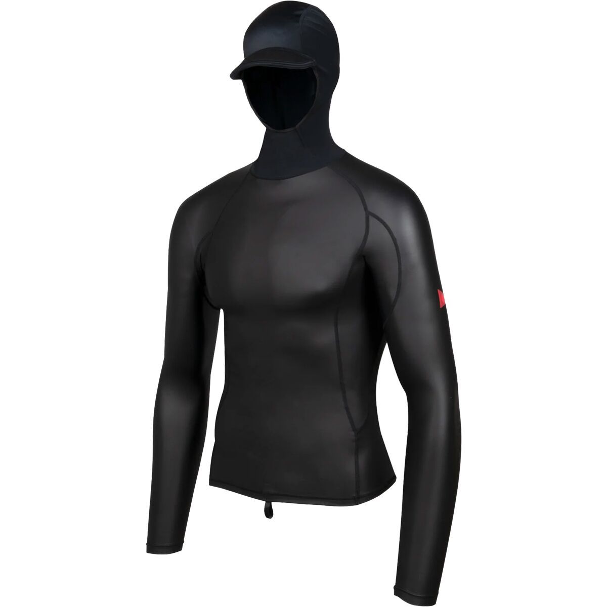 Image of Florence Marine X Windshield Long-Sleeve Hooded Rashguard - Men's Black, S