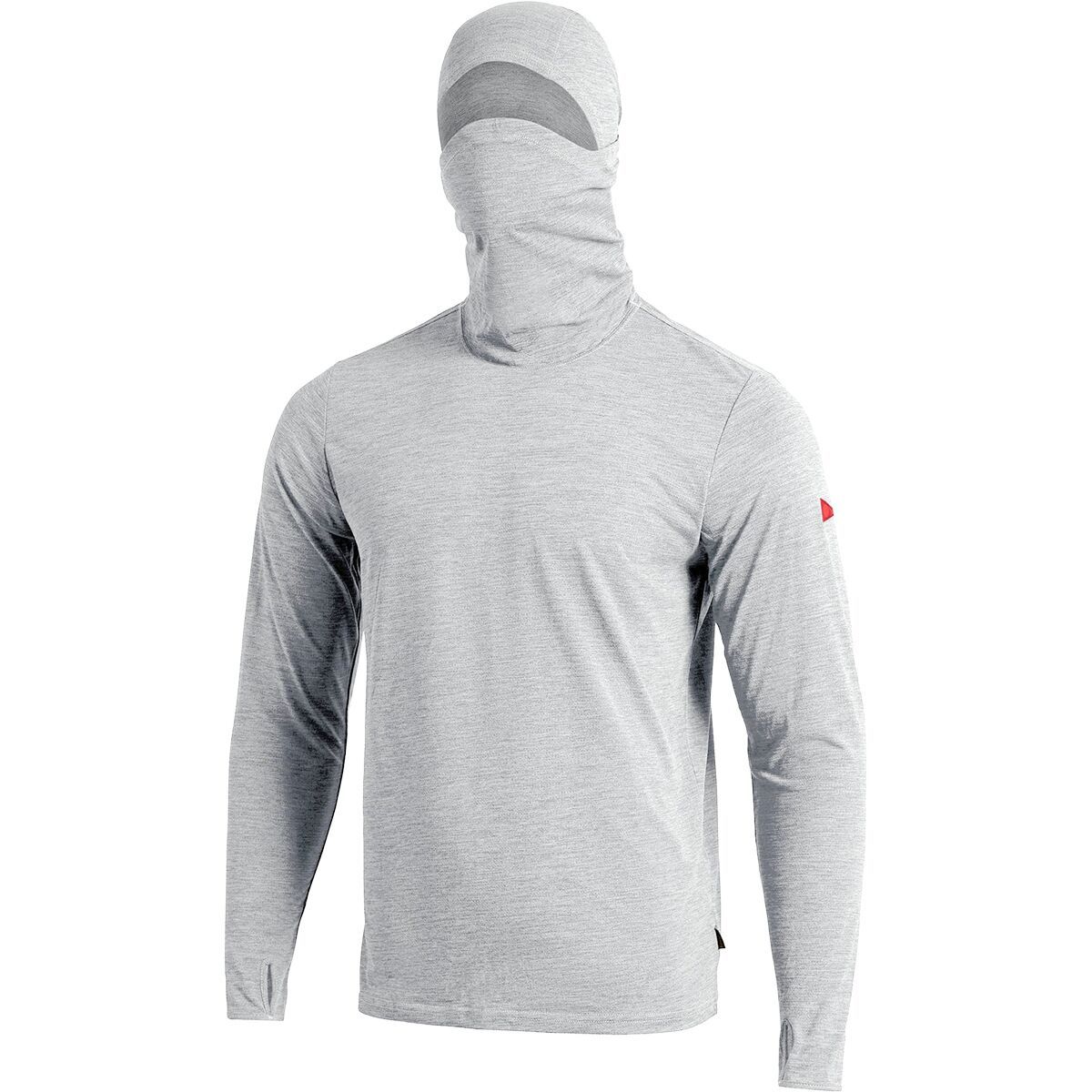 Image of Florence Marine X Airtex Balaclava Long-Sleeve Hooded Shirt - Men's Light Heather Grey, S