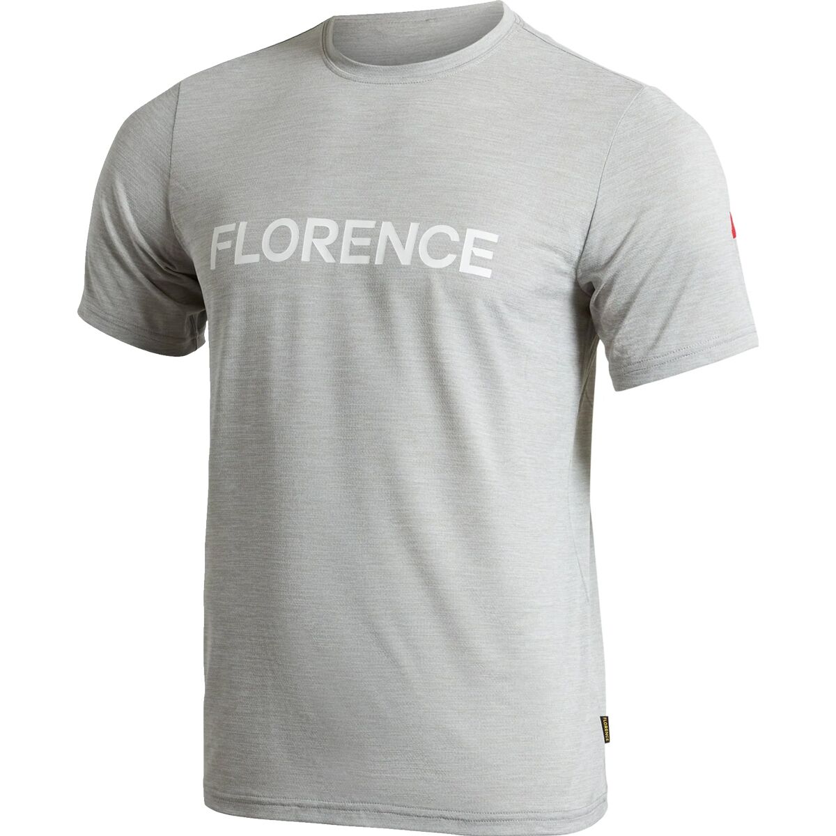 Image of Florence Marine X Airtex Florence Logo Short-Sleeve Shirt - Men's Light Heather Grey, M