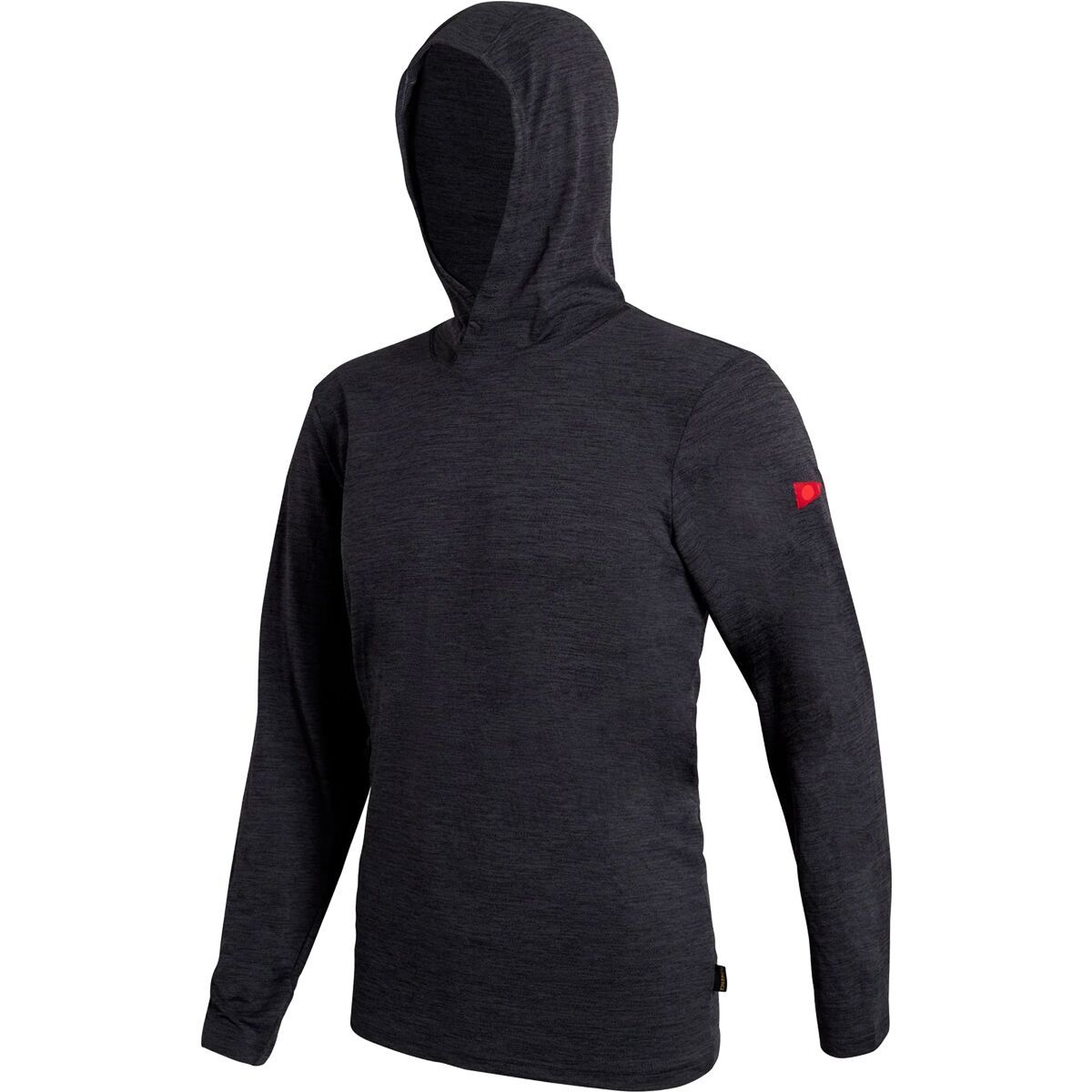 Image of Florence Marine X Airtex Long-Sleeve Hooded Shirt - Men's Heather Charcoal, XL