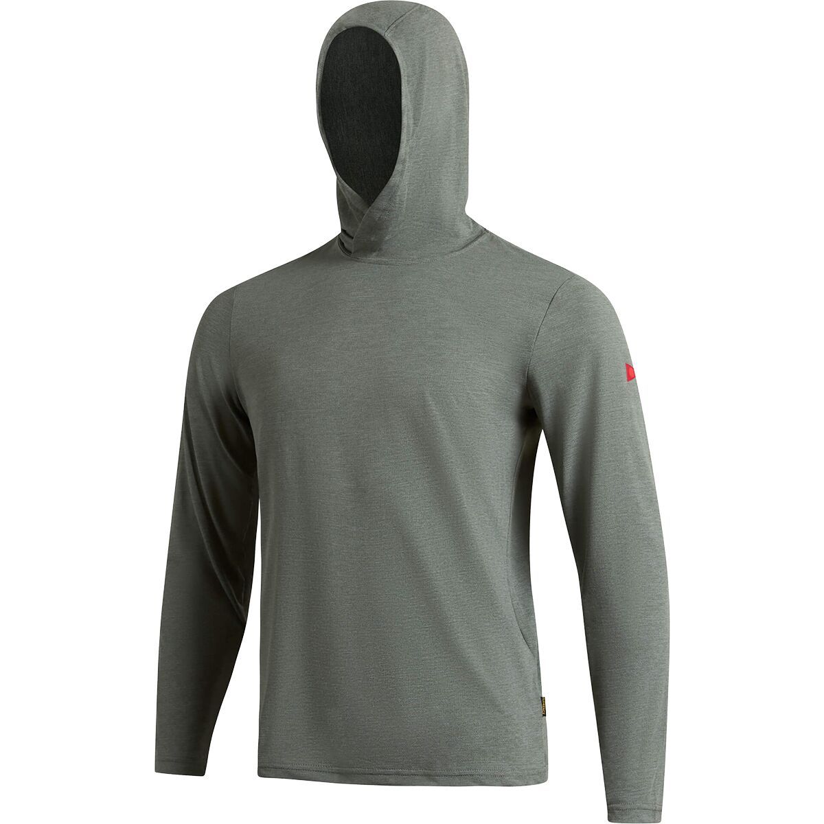 Image of Florence Marine X Airtex Long-Sleeve Hooded Shirt - Men's Heather Dark Sage, M