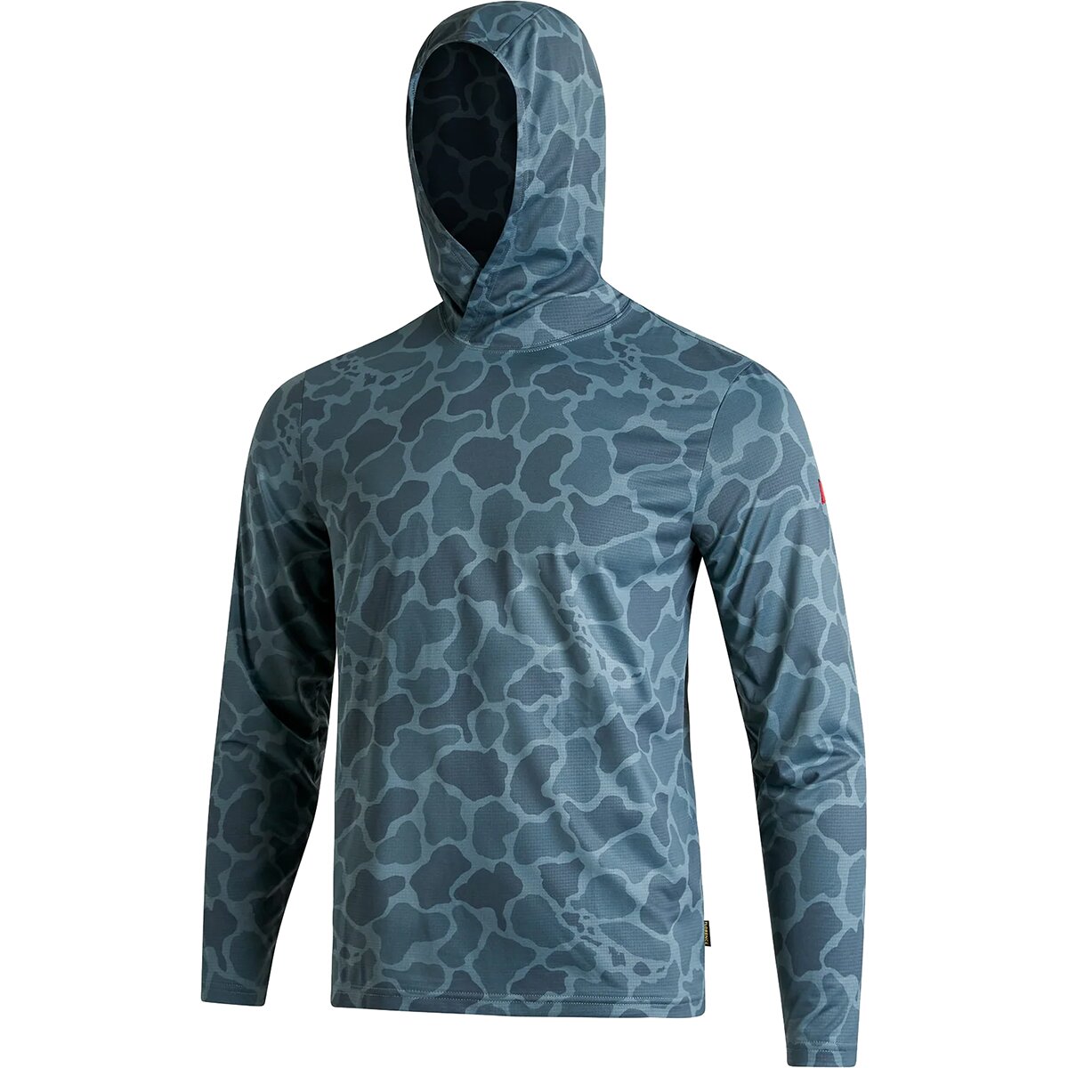 Image of Florence Marine X Airtex Long-Sleeve Hooded Shirt - Men's Heather Maritime Camo, L