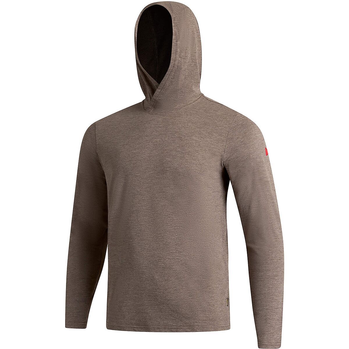 Image of Florence Marine X Airtex Long-Sleeve Hooded Shirt - Men's Heather Pumice, L