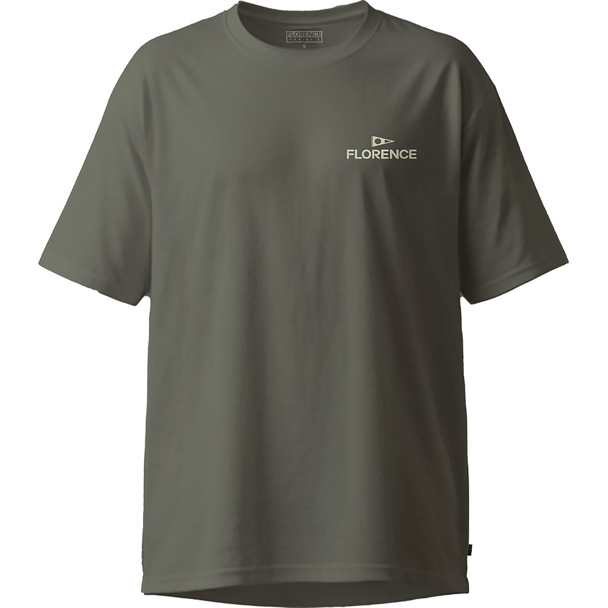 Image of Florence Marine X Crew T-Shirt - Men's Moss Grey, M