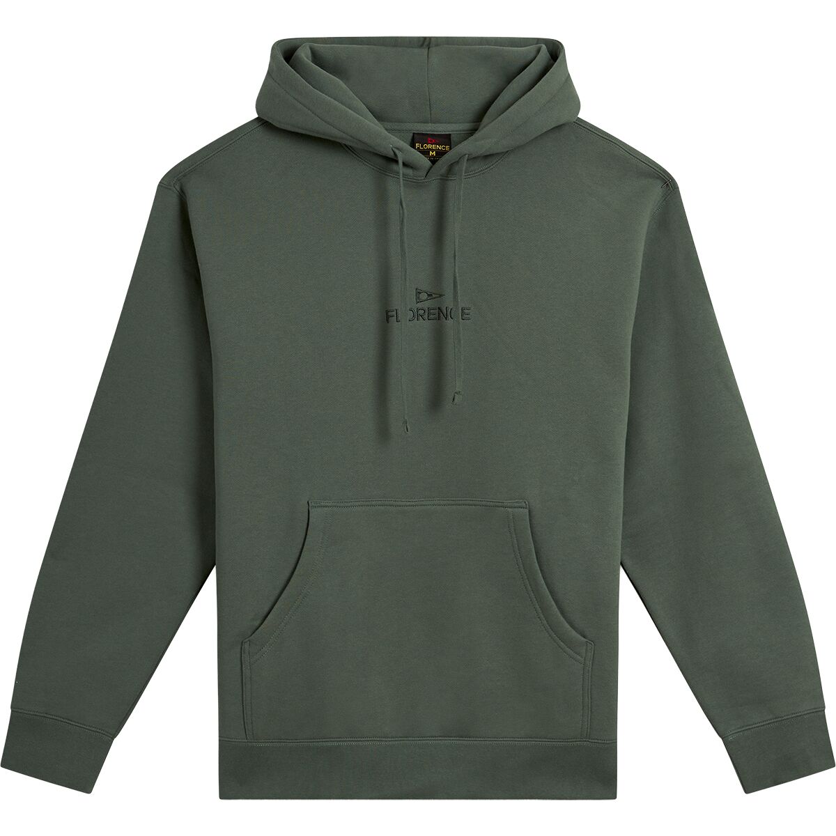 Image of Florence Marine X Florence Embroidered Hoodie - Men's Dark Sage, XL