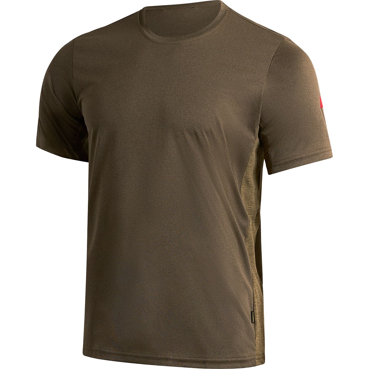 Image of Florence Marine X Sun Pro Short-Sleeve UPF Shirt - Men's Heather Burnt Olive, M