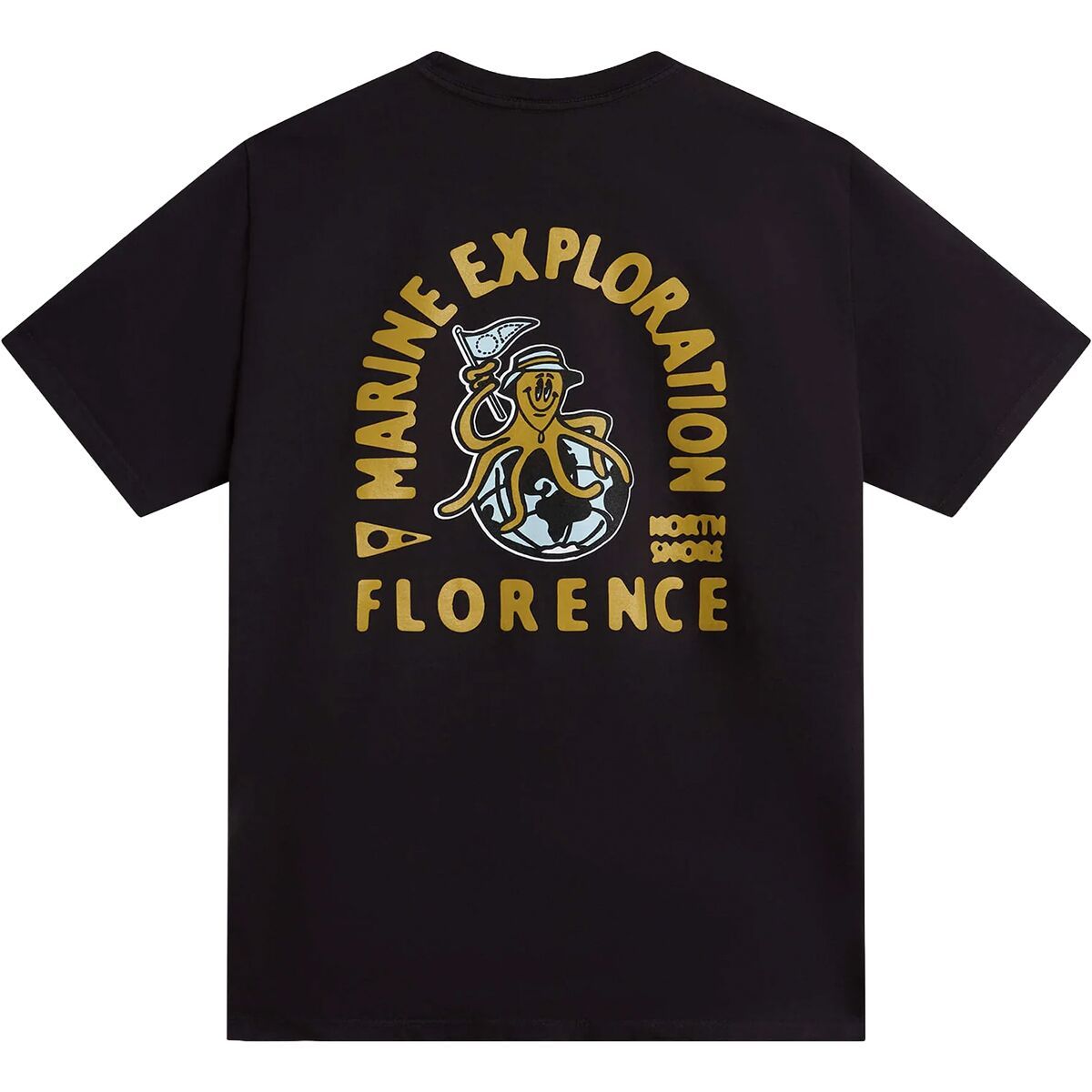 Image of Florence Marine X Explore The Earth T-Shirt - Men's Black, L