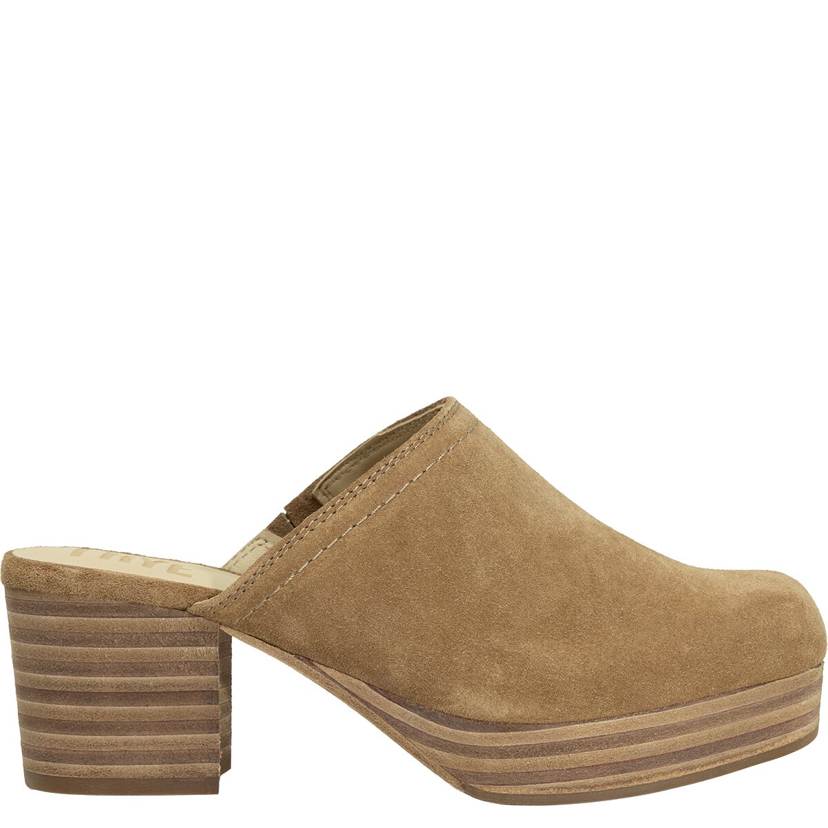 Image of Frye Campus Clog - Women's Almond Suede, 9.0