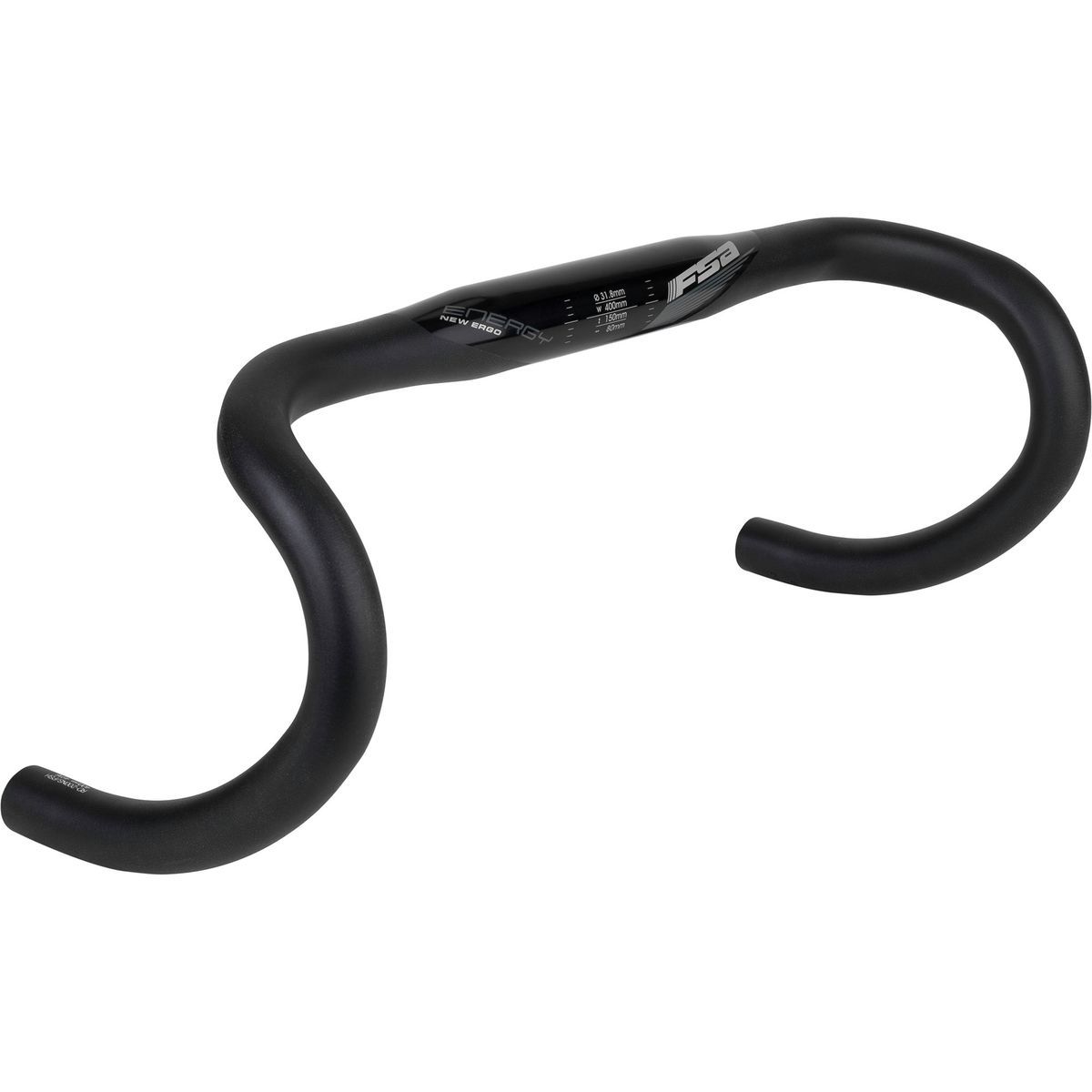 FSA Energy Road New Ergo Handlebar Gray Graphics, 44cm