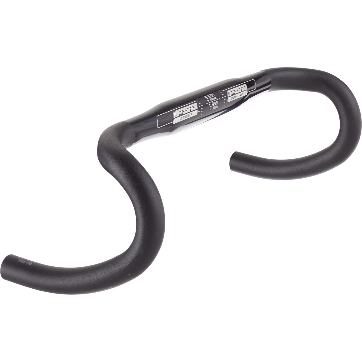 Image of FSA Omega Compact Road Handlebar Black, 44cm
