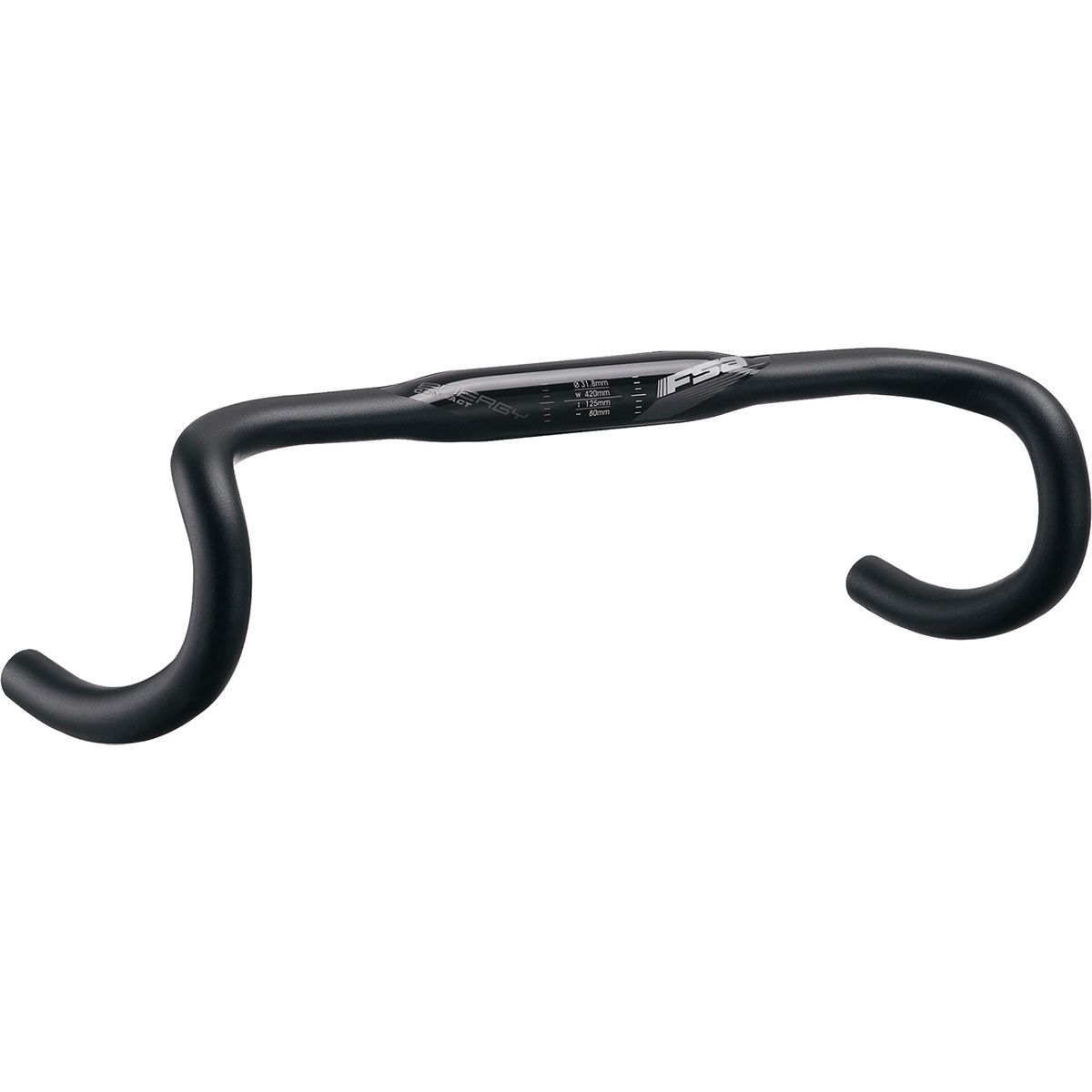 Image of FSA Energy Compact SCR Handlebar Grey, 44cm