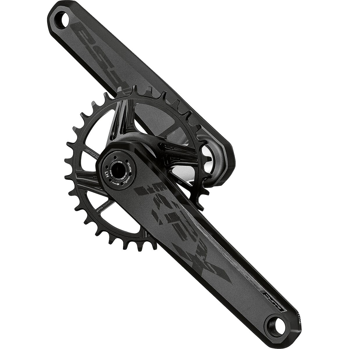 Image of FSA KFX Modular 1X Crankset Black, 175mm, 32t