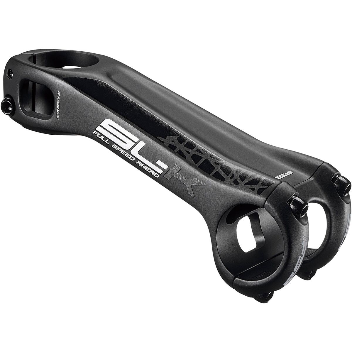 Image of FSA SL-K Drop Stem Black Graphic, 70mm, -20 deg