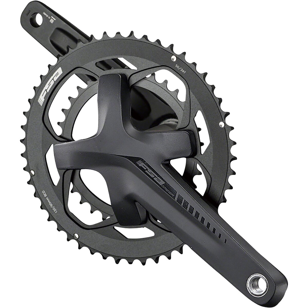 Image of FSA Omega Adventure MegaExo Crankset Black, 165mm, 30/46T