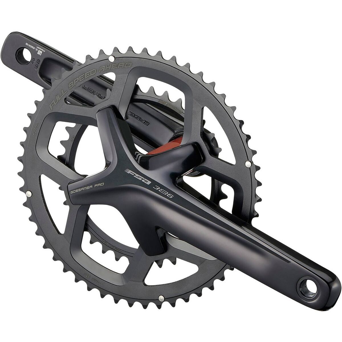 Image of FSA Gossamer Pro 386EVO ABS Adventure Crankset Black, 172.5mm, 32/48t