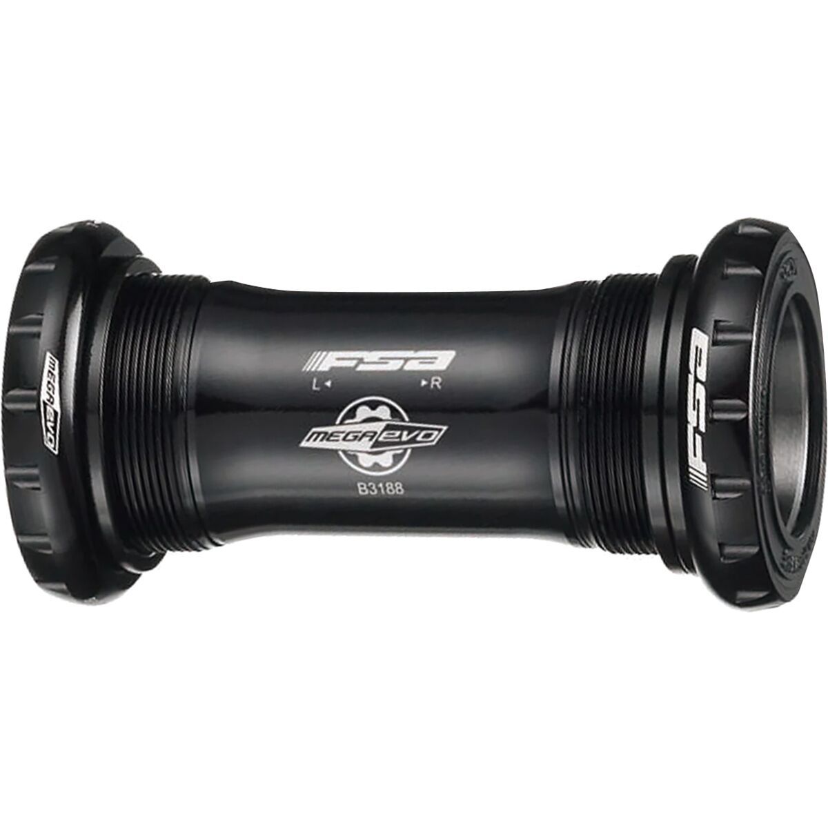 FSA MegaEVO Chrome Steel Bottom Bracket - MTB Black, MegaEvo, Chrome/Steel, 68mm, Threaded
