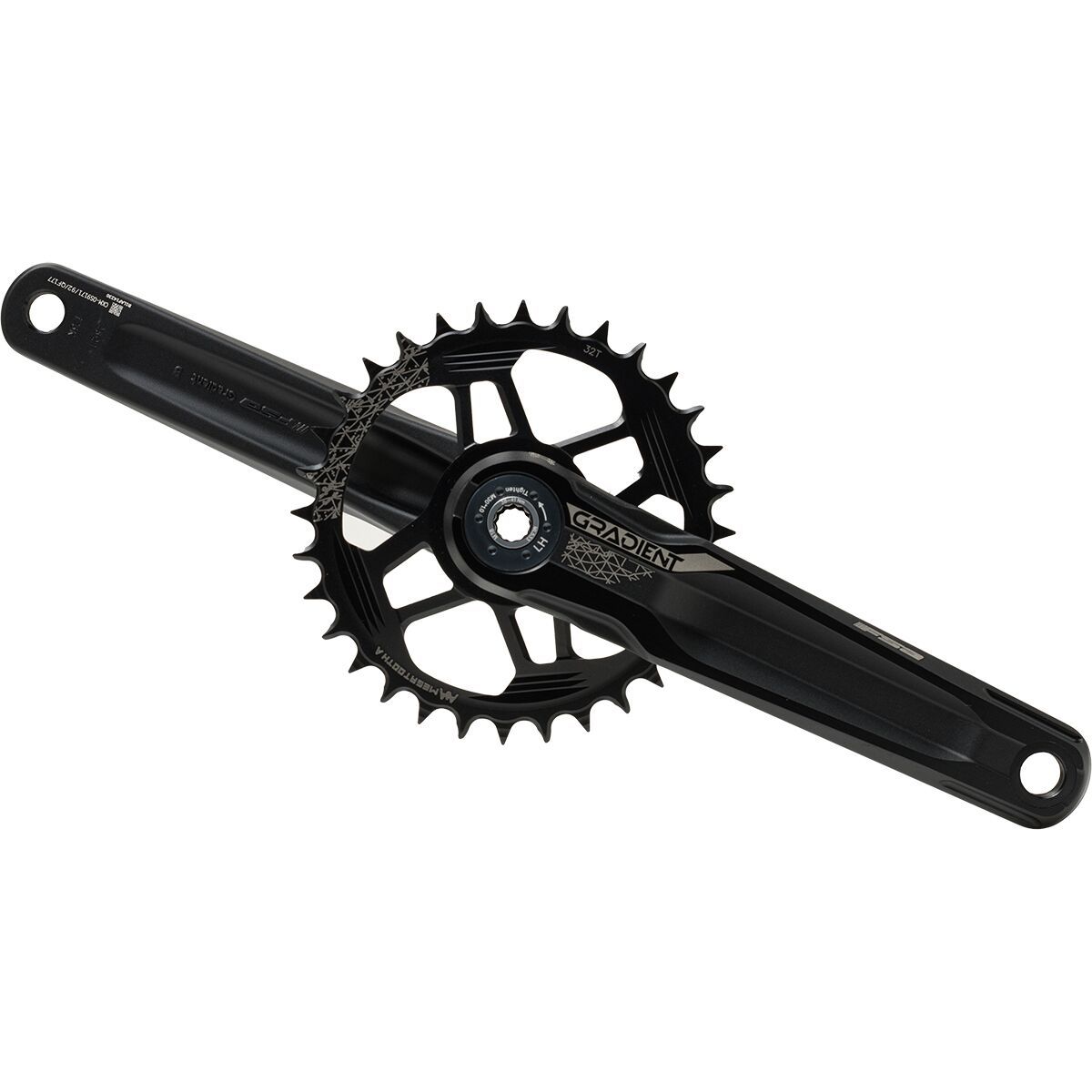 Image of FSA Gradient 1x Modular Crankset Super Boost, Black, 175mm, 32t