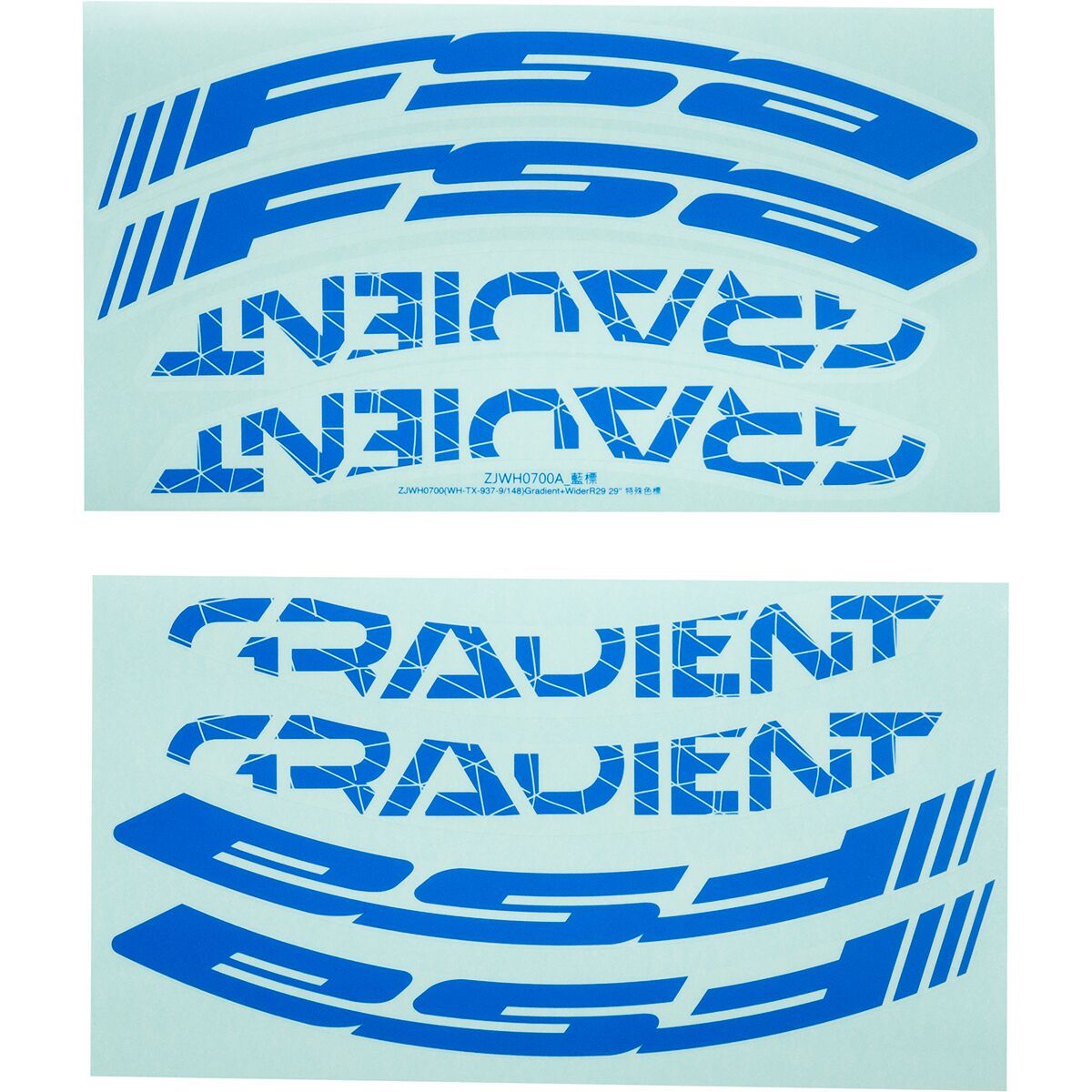 Image of FSA Gradient 29in Decal Blue, One Size