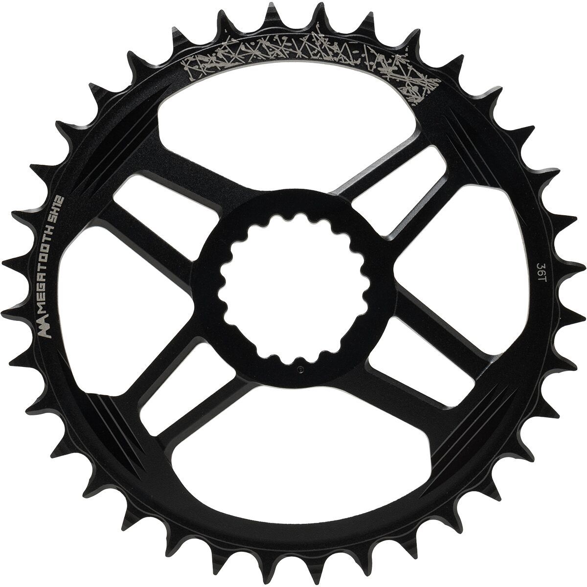 Image of FSA Gradient Megatooth Chainring Black, Direct Mount, 34t