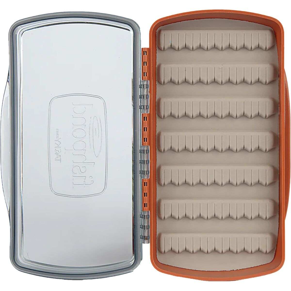 Image of Fishpond Tacky Pescador Medium Fly Box Clear/Burnt Orange, One Size