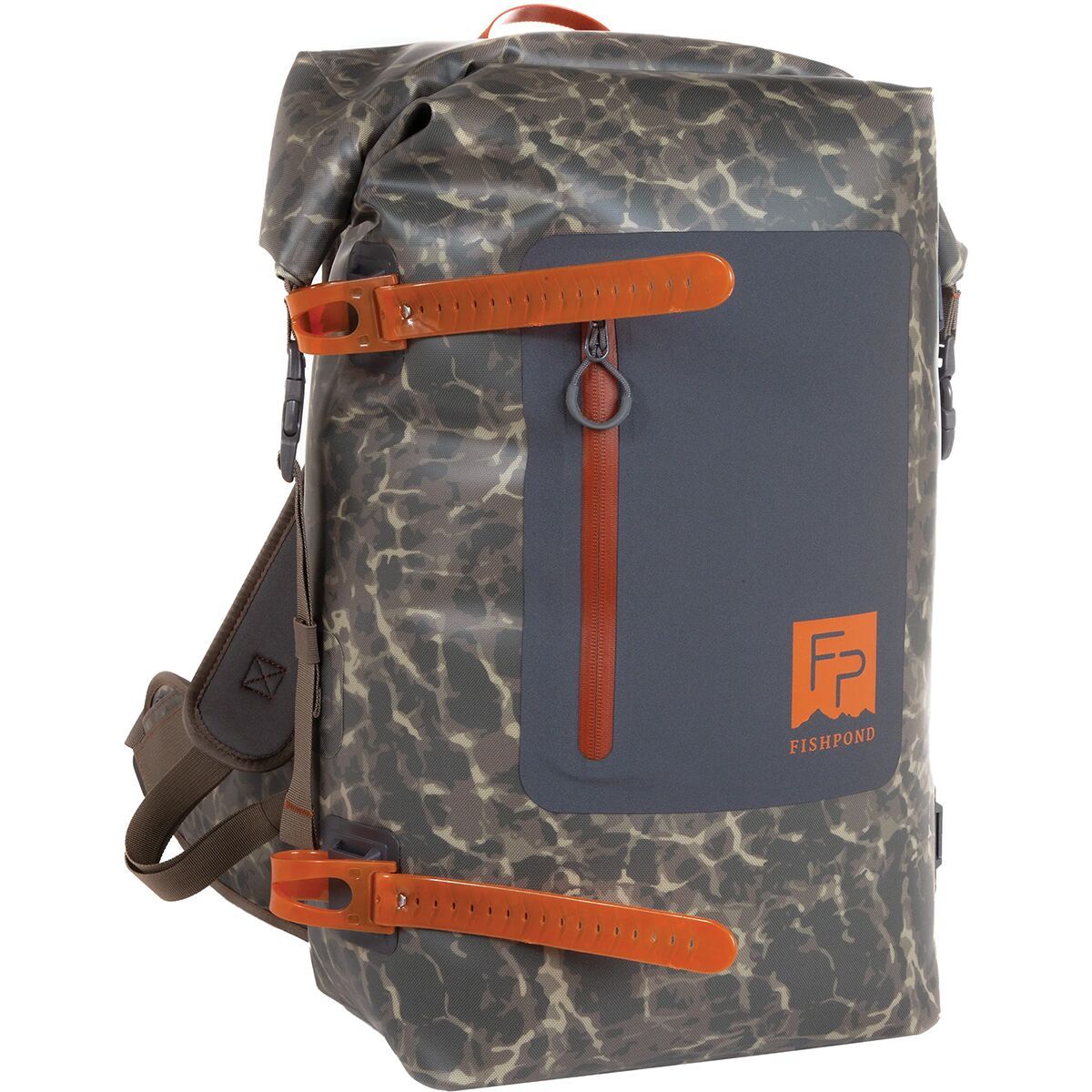 Fishpond Wind River 38L Roll-Top Backpack Eco Shadowcast Camo, One Size