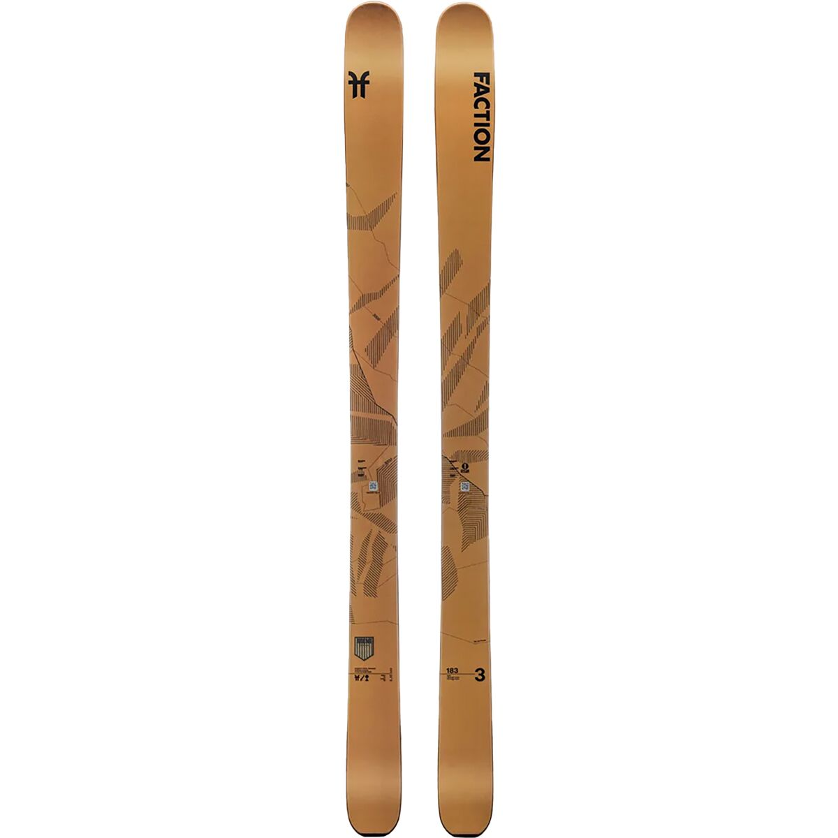 Faction Skis Faction Skis Agent 3 Ski - 2024 Orange, 183cm