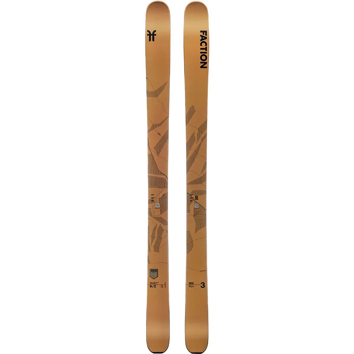Image of Faction Skis Agent 3 Ski - 2024 Orange, 183cm