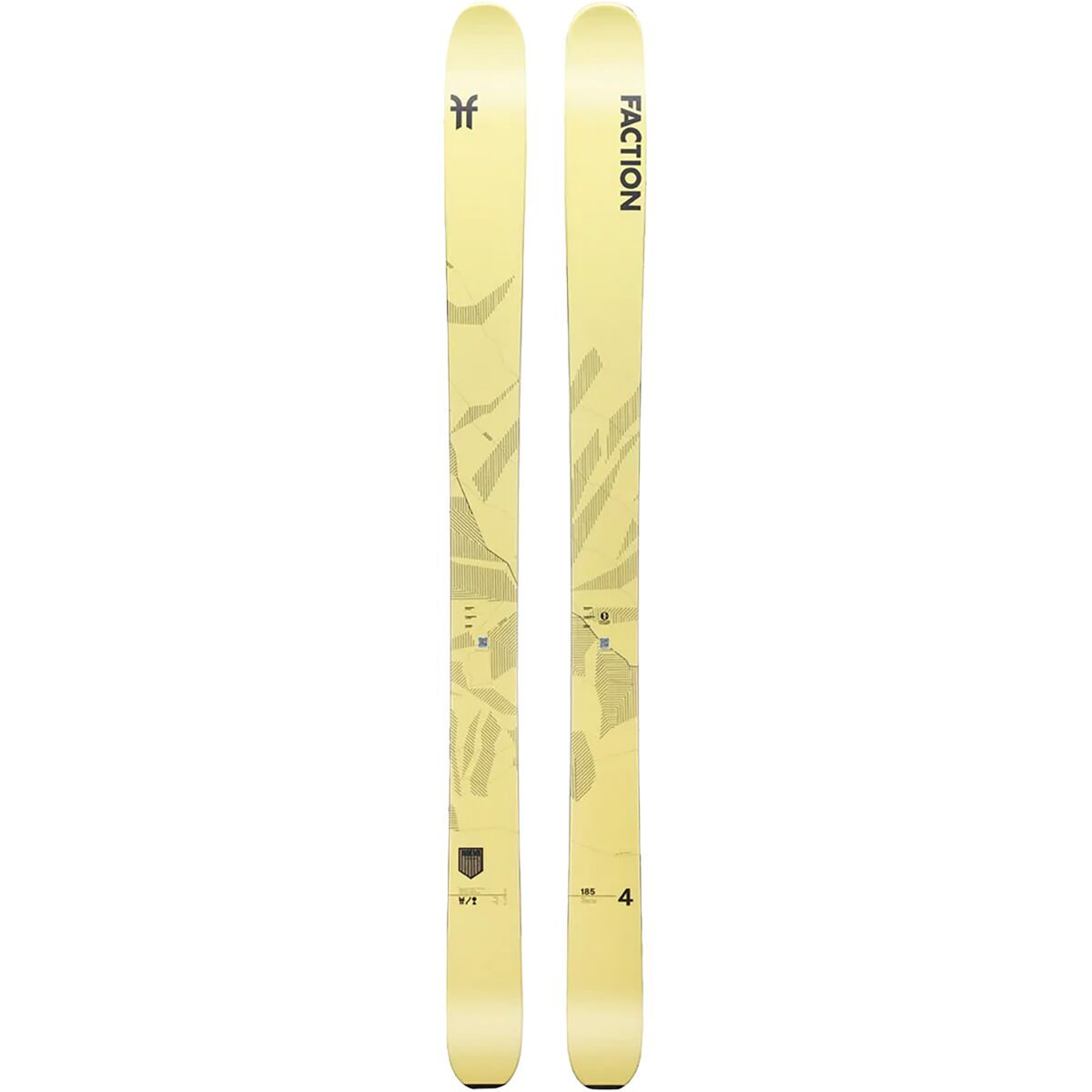 Faction Skis Faction Skis Agent 4 Ski - 2024 Yellow, 179cm