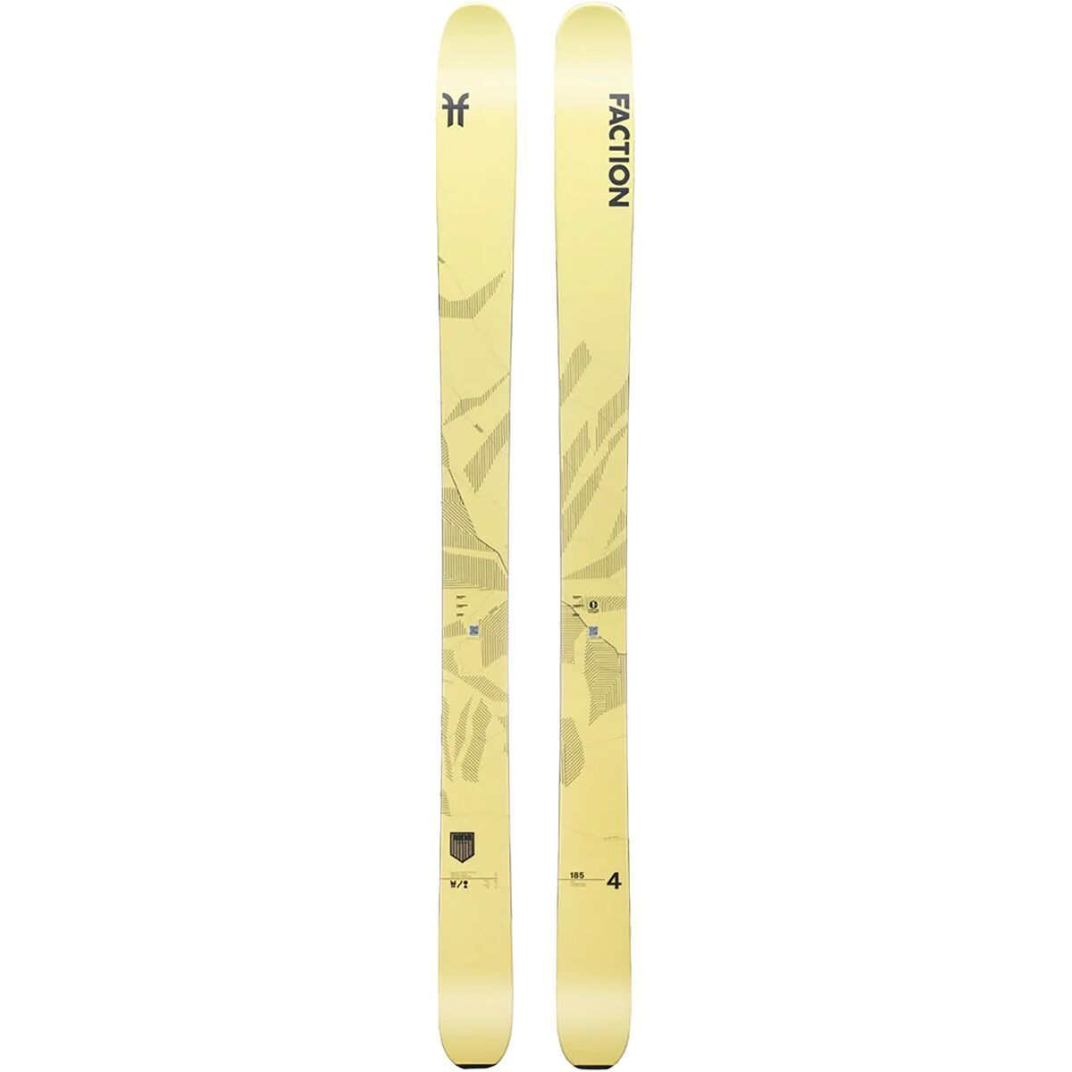Faction Skis Agent 4 Ski - 2024 Yellow, 179cm