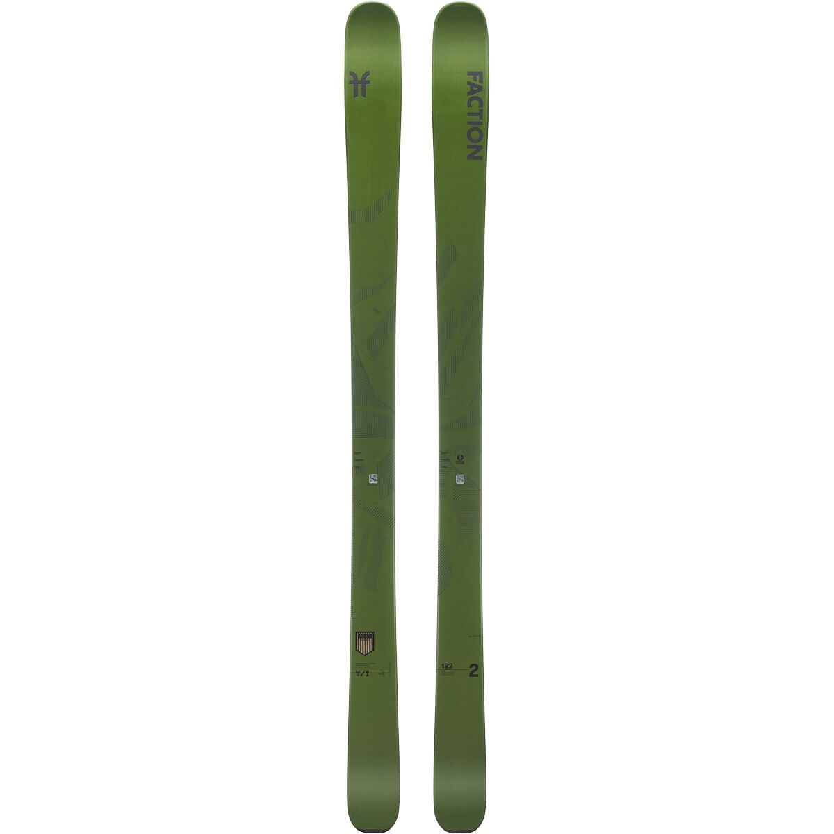 Faction Skis Agent 2 Ski - 2025 Green, 182cm