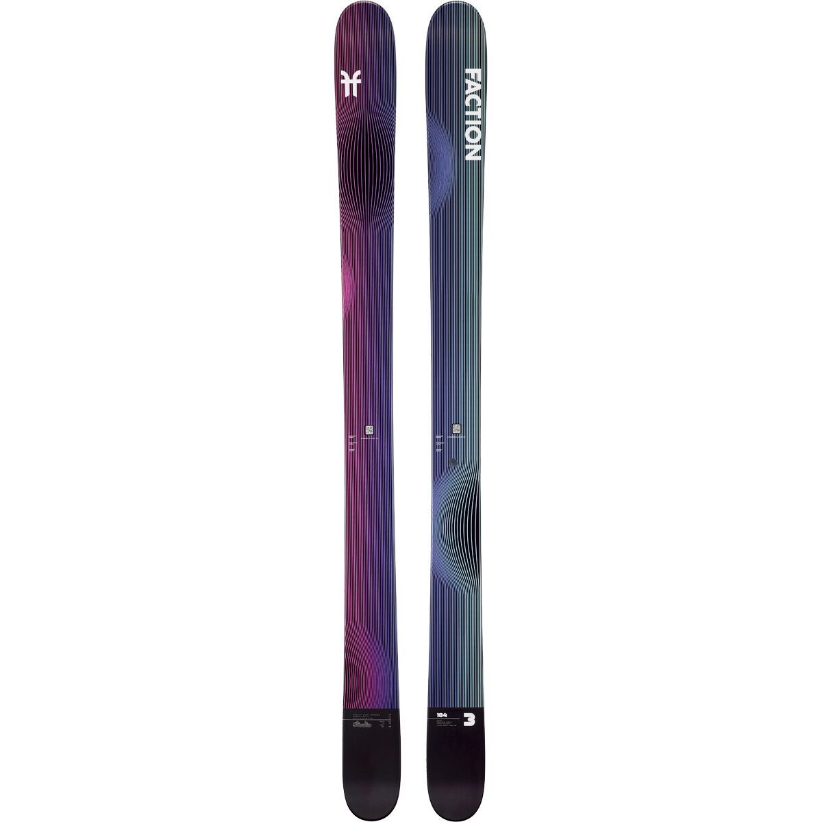 Image of Faction Skis Studio 3 Ski - 2025 Black, 184cm