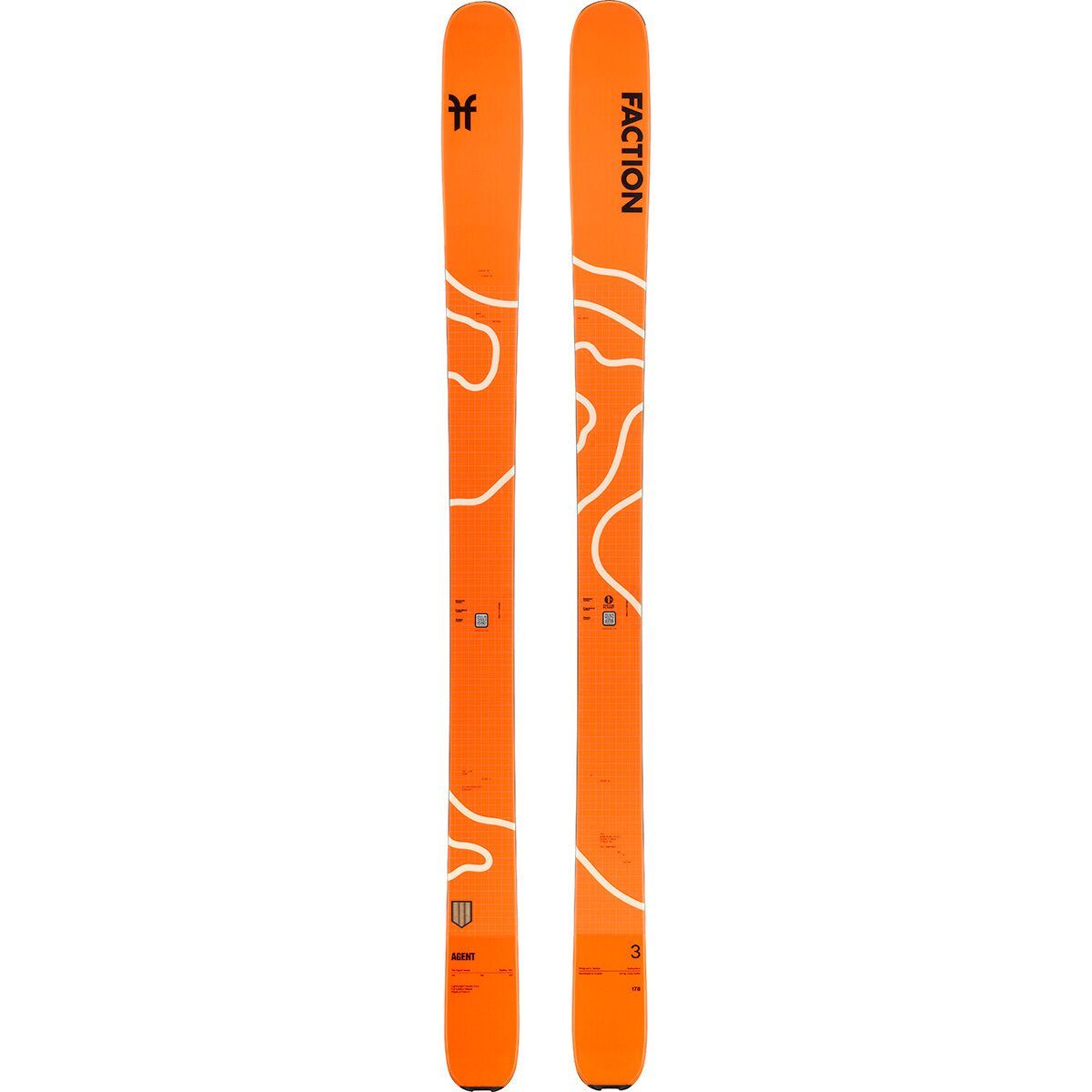 Image of Faction Skis Agent 3 Ski - 2026 Orange, 188cm