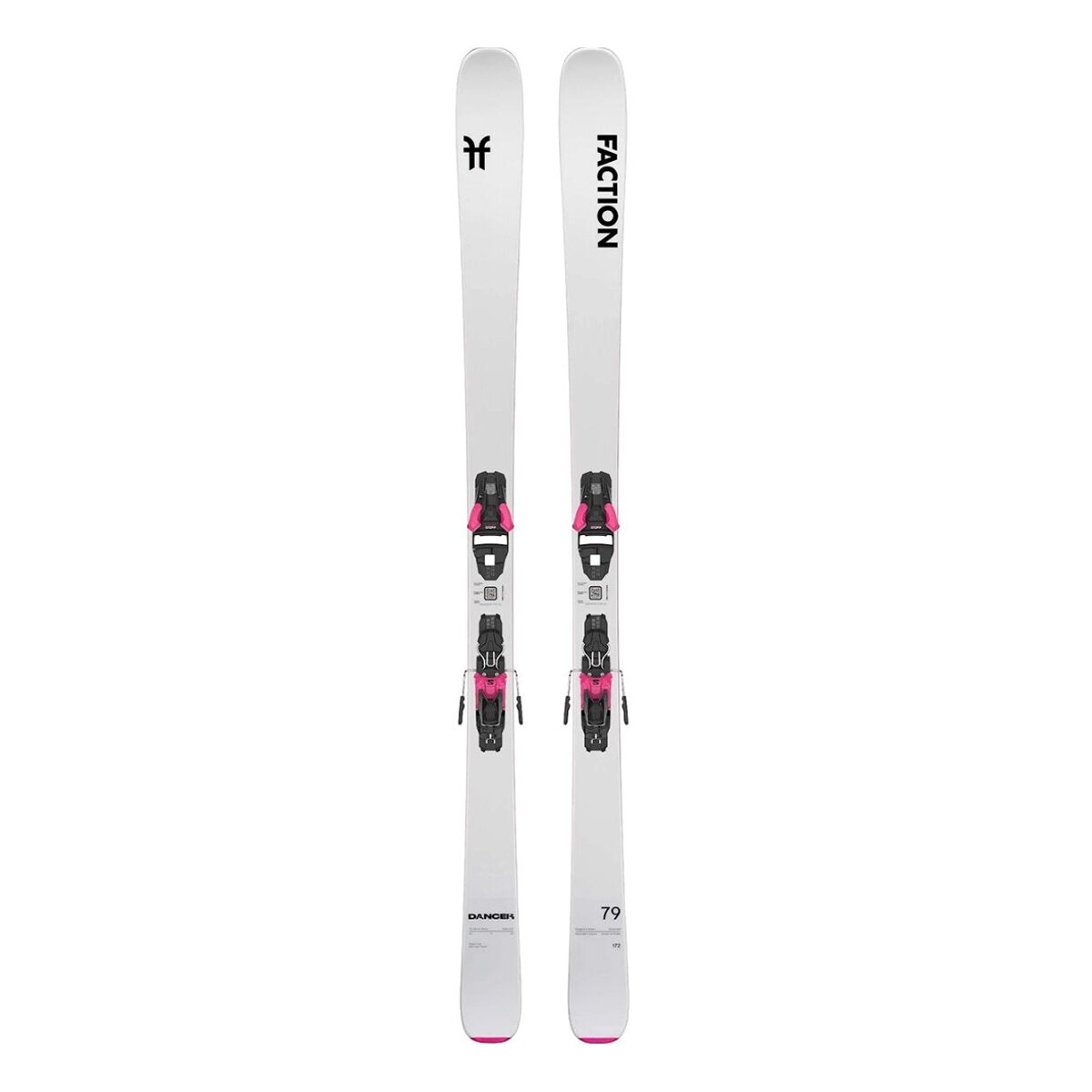 Image of Faction Skis Dancer 79 Ski w/ Strive 11 Binding White,Pink, 166cm,90mm