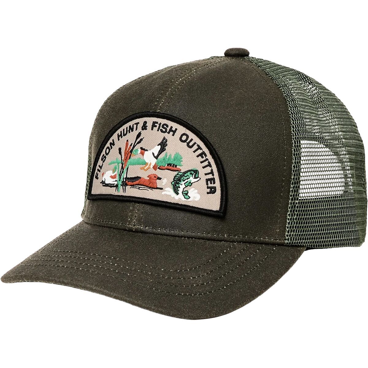 Image of Filson Logger Mesh Cap - Men's OttrHtFsh, One Size