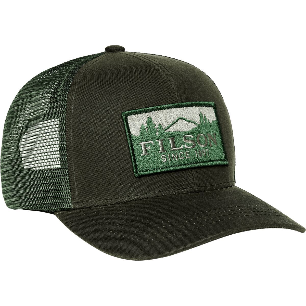 Image of Filson Logger Mesh Cap - Men's Otter Green, One Size