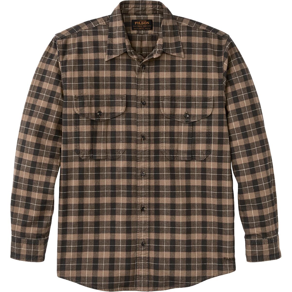 Image of Filson Alaskan Guide Shirt - Men's Light Brown Peat, S