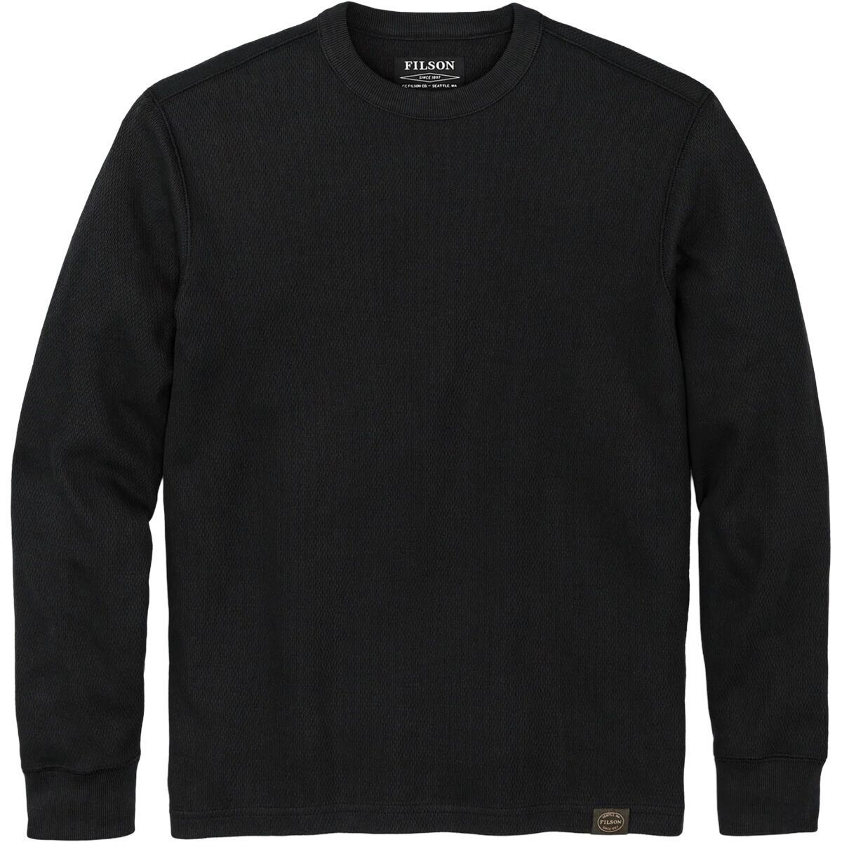 Image of Filson Waffle Knit Thermal Crewneck Top - Men's Navy, L