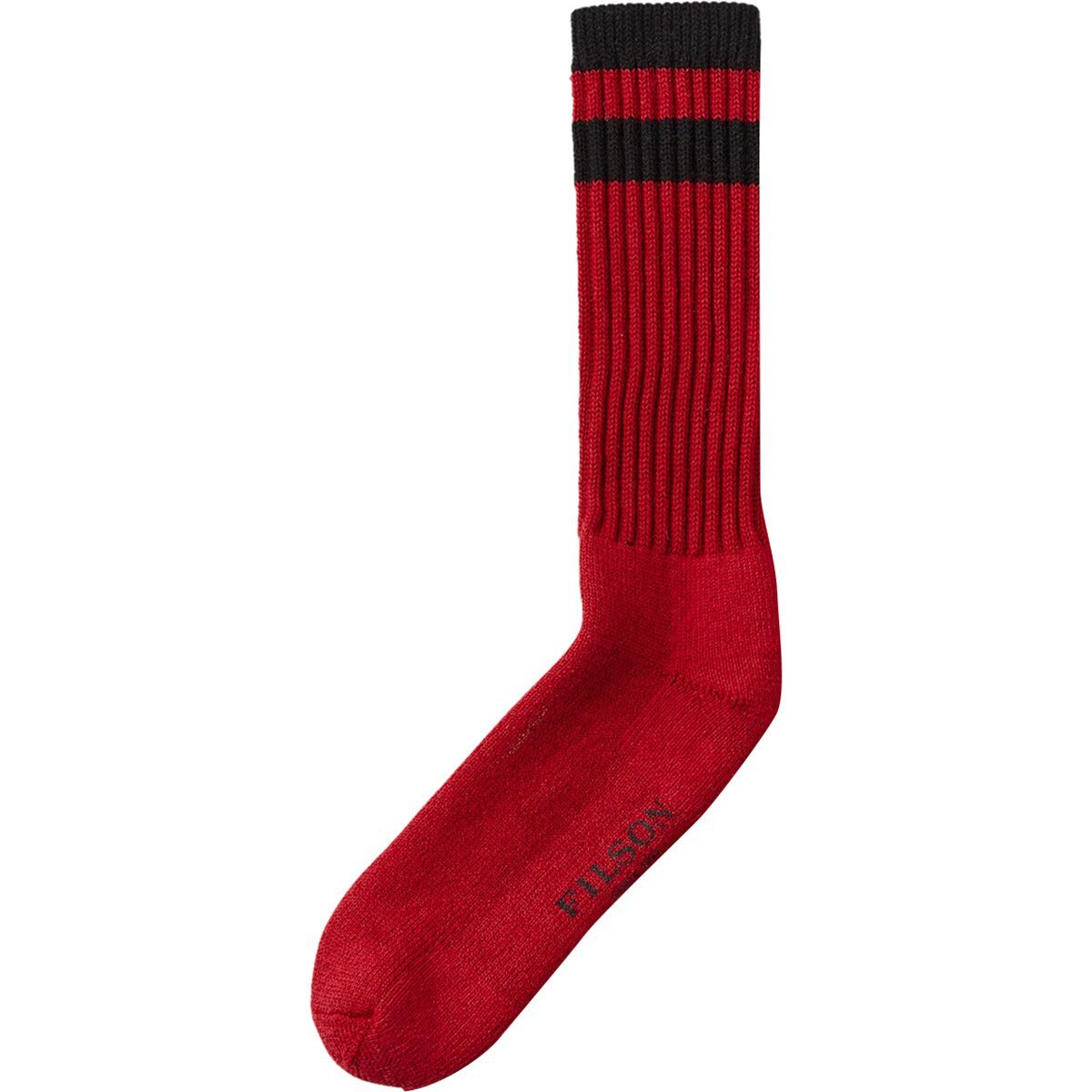 Image of Filson 1970s Logger Thermal Sock Scarlet, M