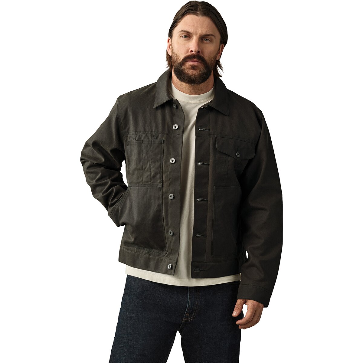 Image of Filson Cruiser Short Lined Jacket - Men's Beluga, XL