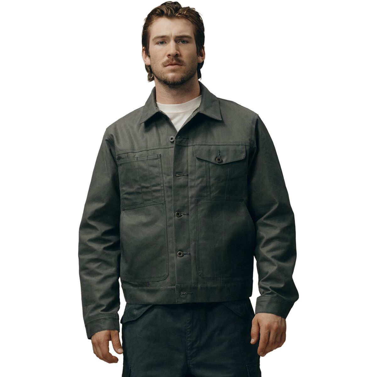 Image of Filson Cruiser Short Lined Jacket - Men's Castor Gray, XXL