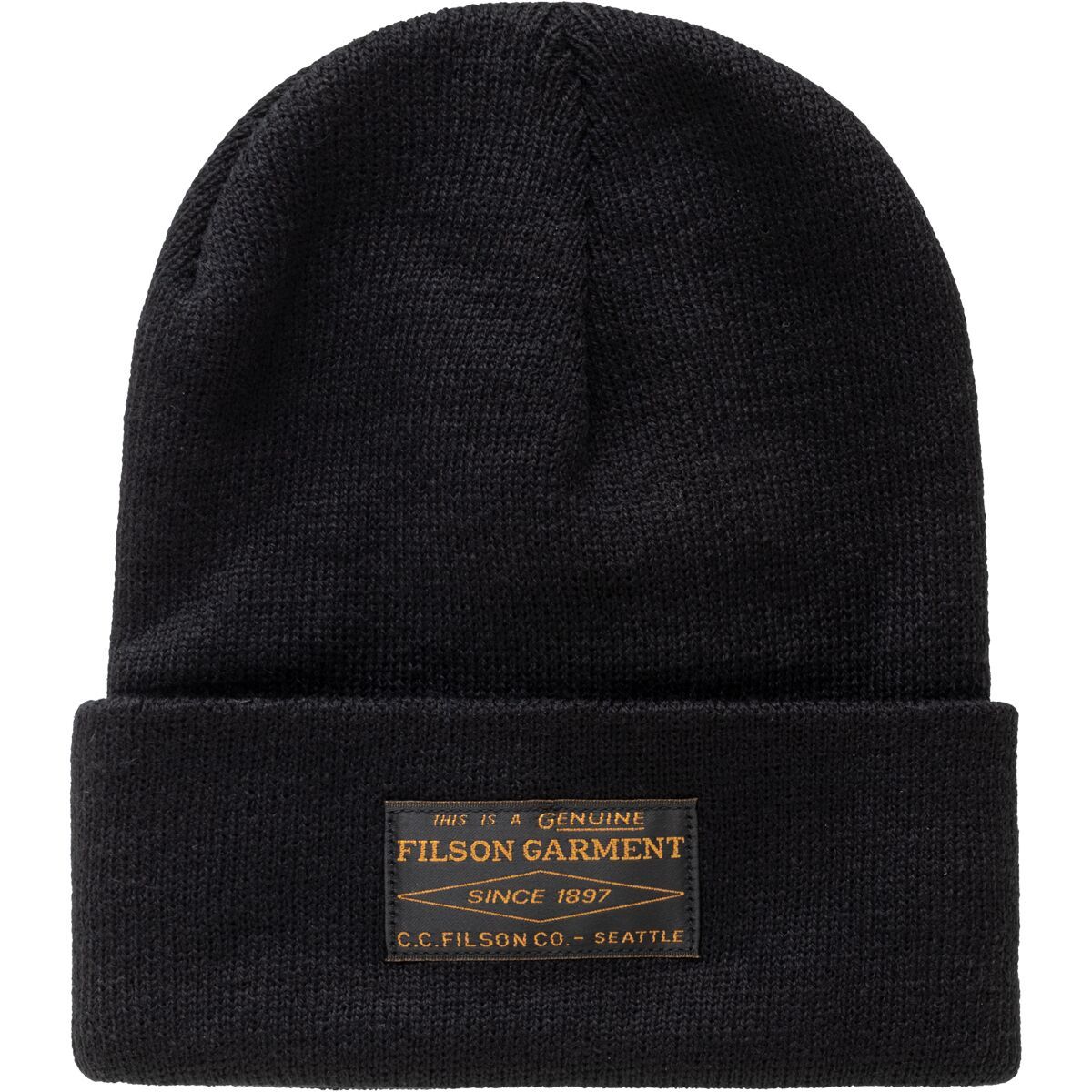 Filson Ballard Watch Cap Black, One Size