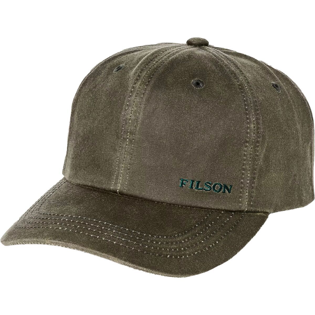 Filson Oil Tin Low-Profile Logger Cap Otter Green, One Size