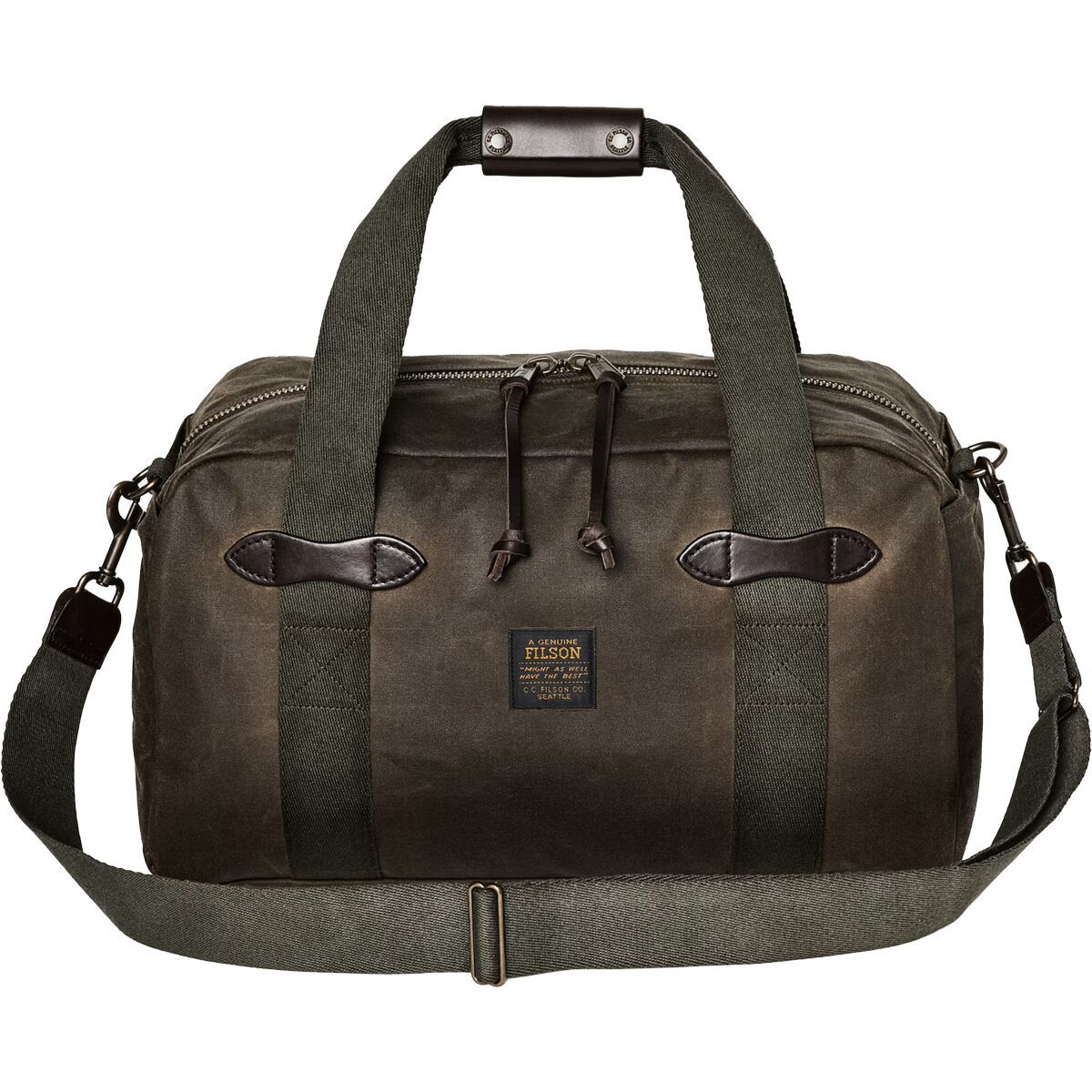 Image of Filson Tin Cloth Small Duffel Bag OtterGreen, One Size