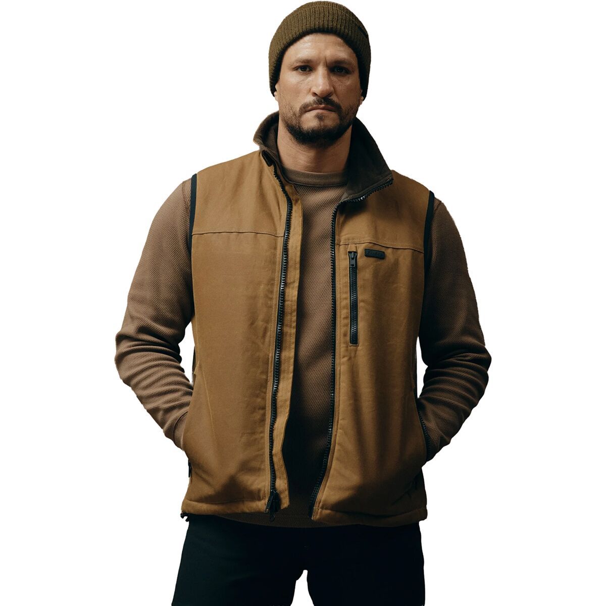 Image of Filson Tin Cloth Primaloft Vest - Men's Dark Tan2, XXL