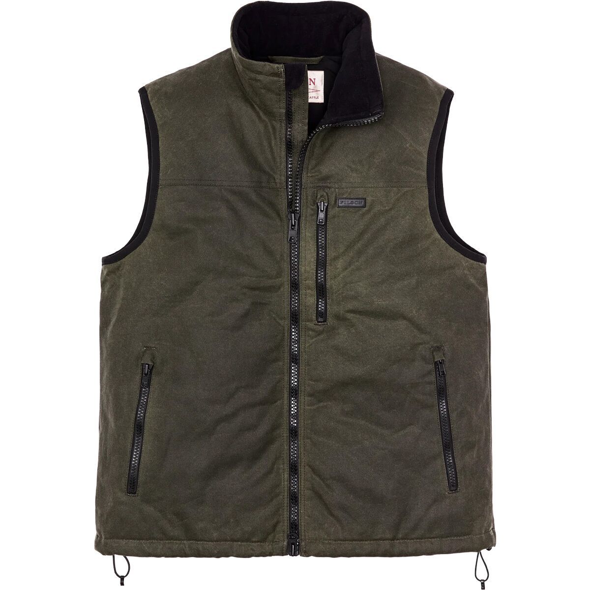 Image of Filson Tin Cloth Primaloft Vest - Men's Otter Green, XXL