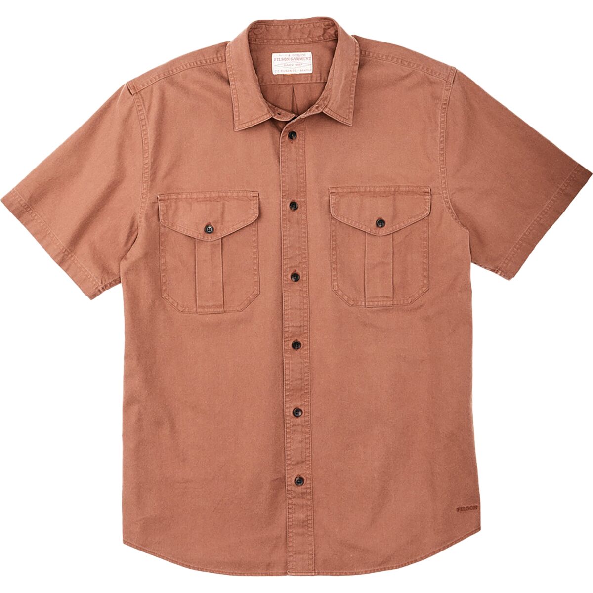 Filson Filson Short-Sleeve LT WT Alaskan Guide Shirt - Men's Mahogany Brown, M