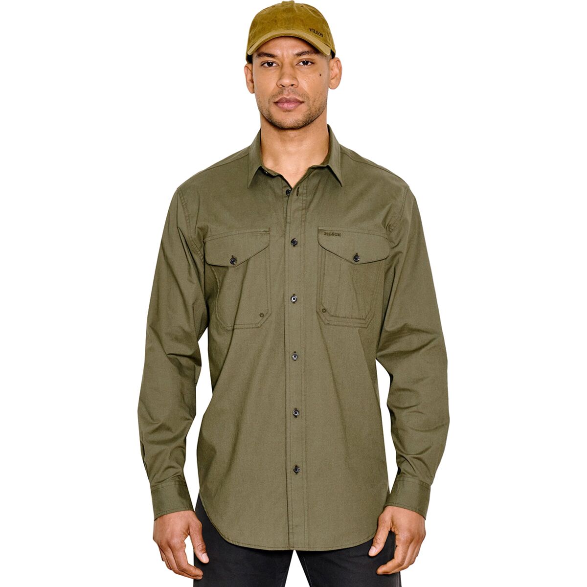 Filson Filson Twin Lakes Sport Shirt - Men's Dark Olive Drab, M