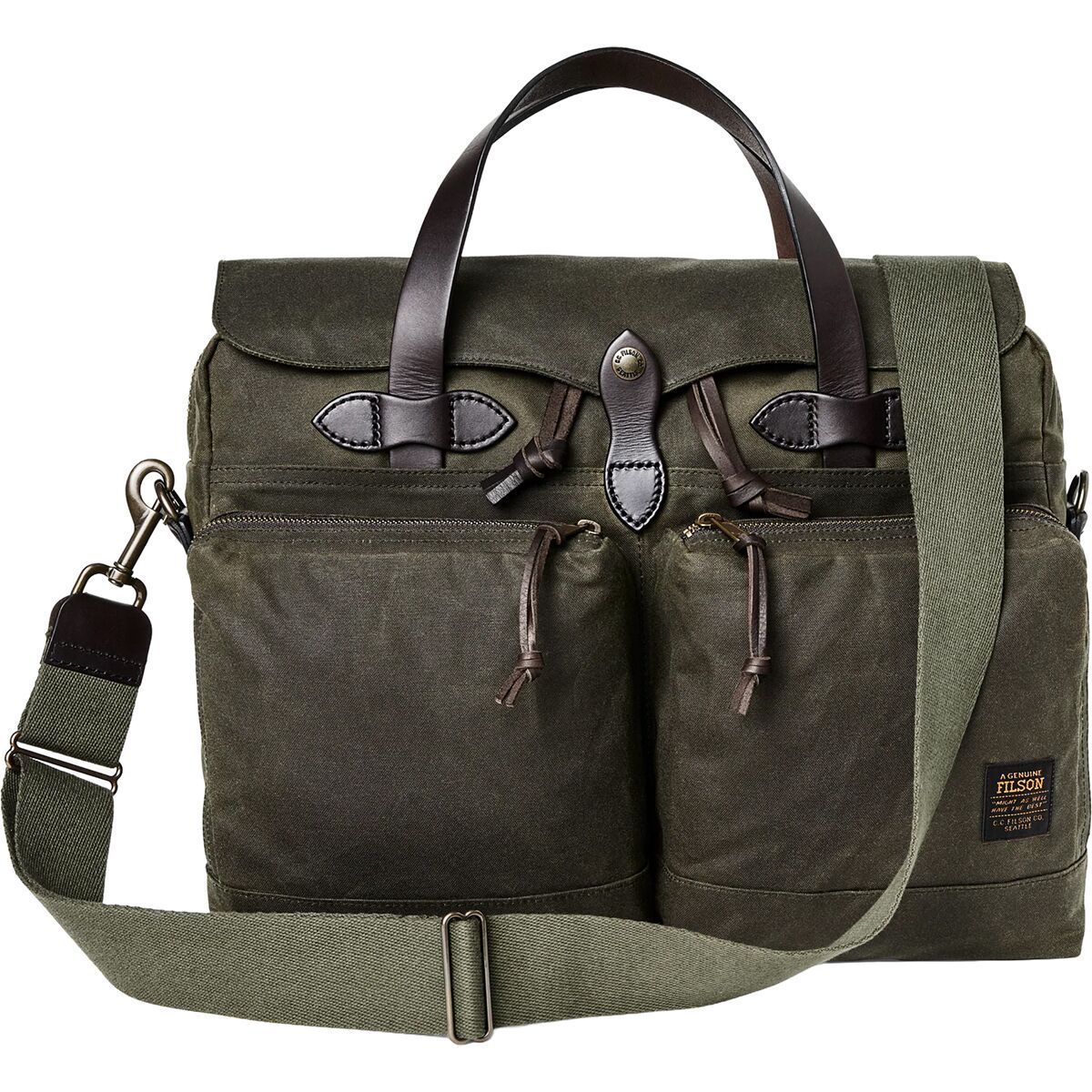 Image of Filson 24-Hour Tin Briefcase Otter Green, One Size
