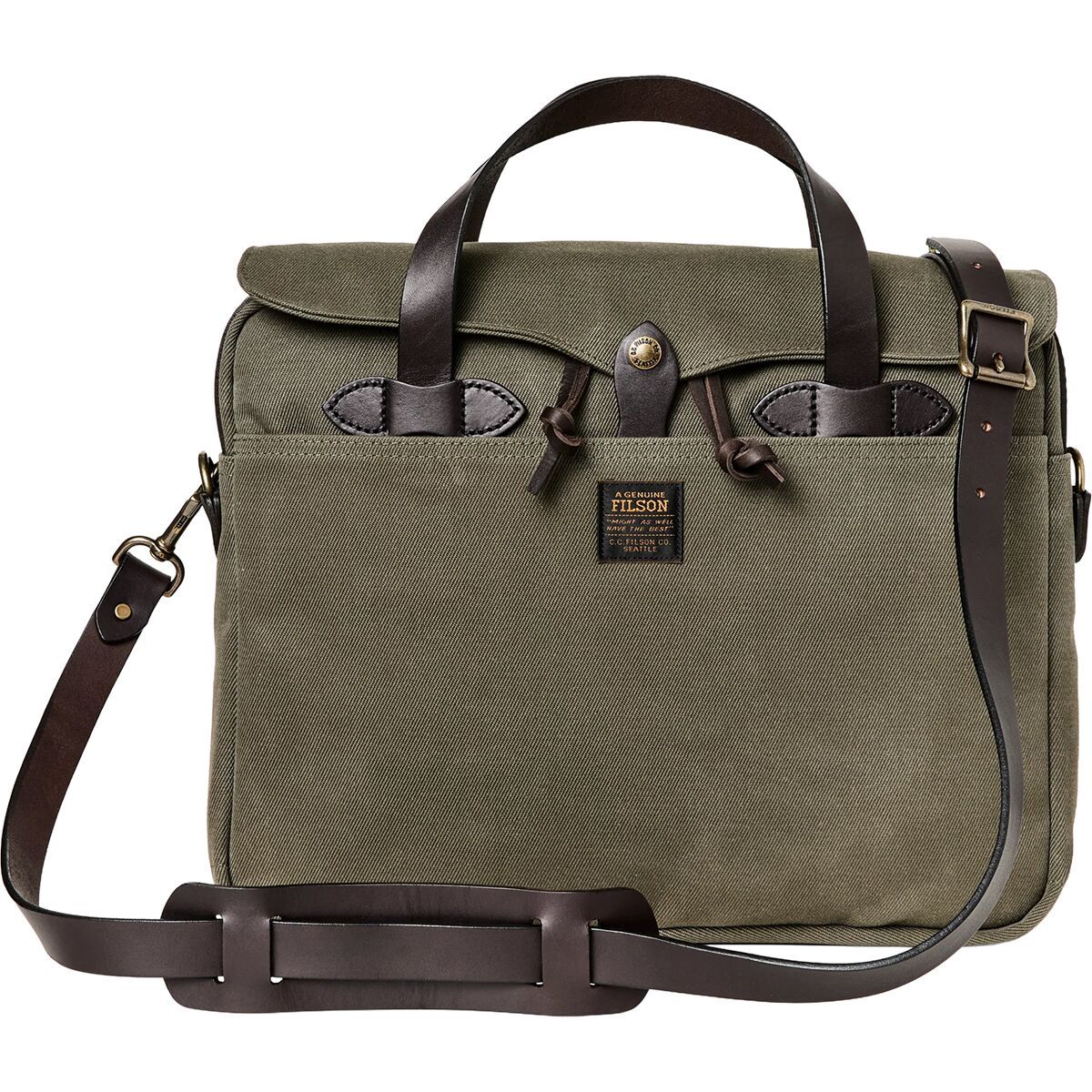 Image of Filson Original Briefcase Otter Green, One Size
